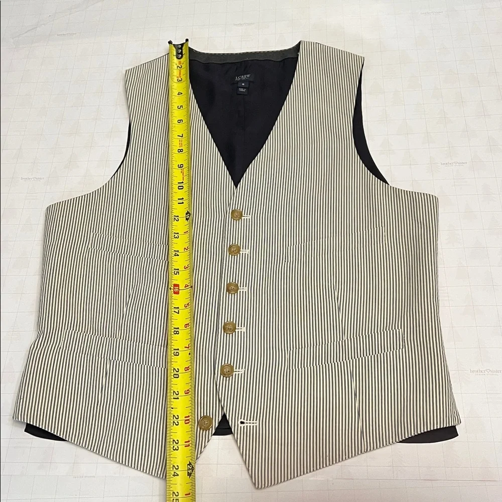 J.CREW MENS LUDLOW SUIT VEST WAISTCOAT COTTON  SIZE SMALL